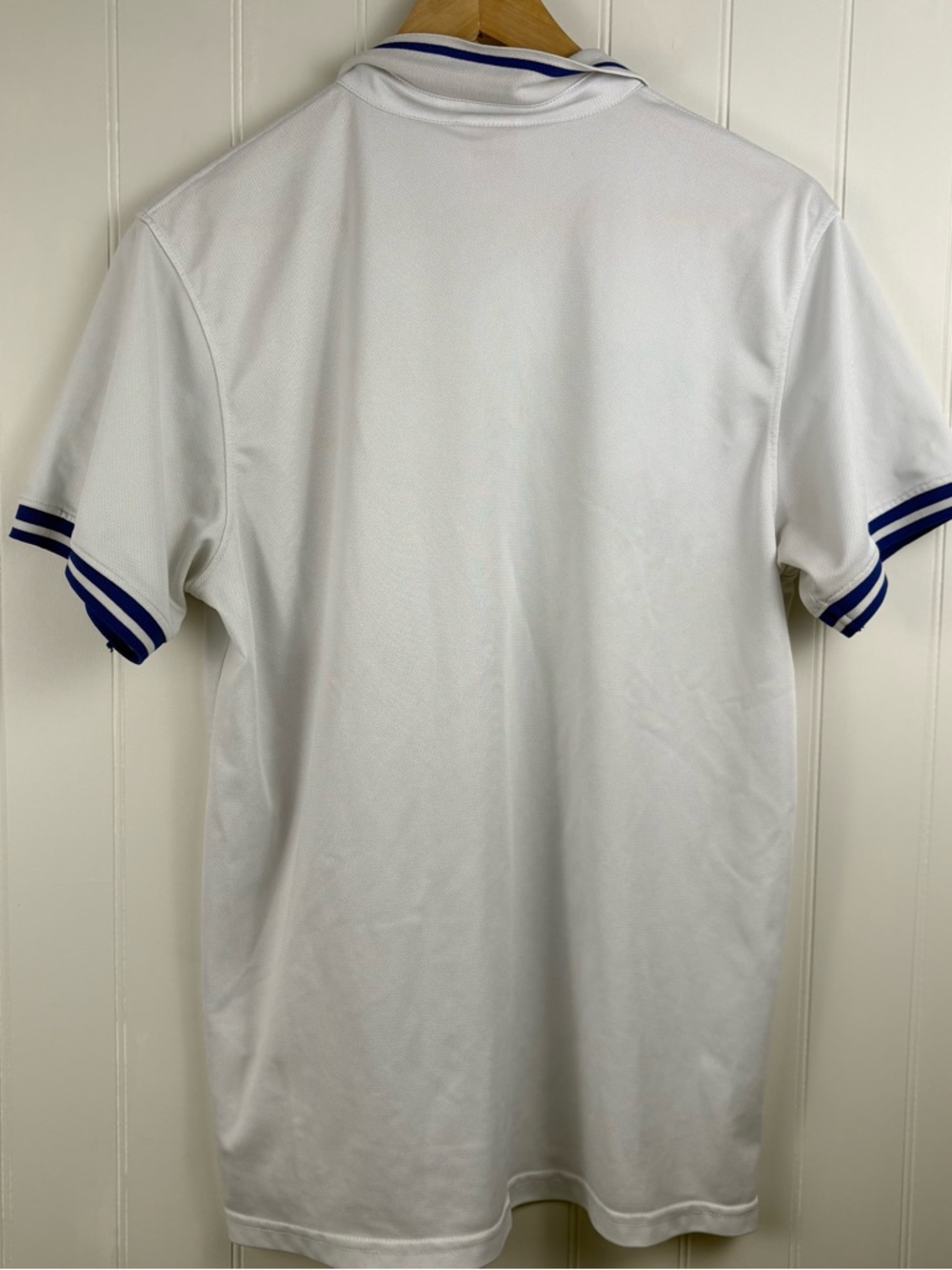 Nike Chelsea FC Polo Shirt White Blue Trim Soccer Football Club L - Picture 6 of 6